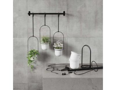 Support à plantes Triflora (Blanc et noir)
