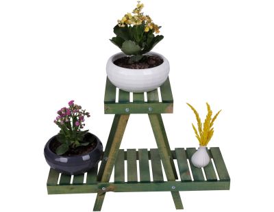 Support à plantes en bois Nave (Vert)