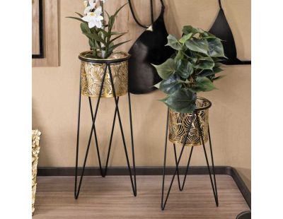 Support à plantes en métal Drak (Lot de 2)
