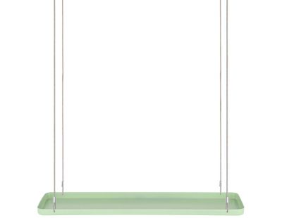 Support à plantes rectangulaire à suspendre vert (Longueur de 58 cm)