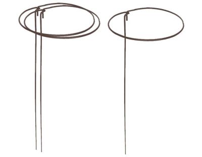 Support à plantes rond en acier 20 cm (Lot de 3)