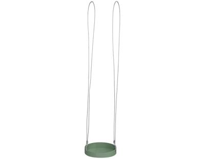 Support à plantes rond à suspendre vert (Diamètre de 14 cm)