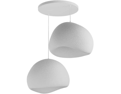 Suspension 2 abats jour Wabi Sabi Barecasts (Blanc)