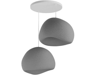 Suspension 2 abats jour Wabi Sabi Barecasts (Gris)