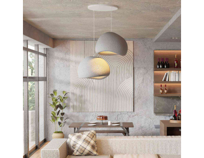 Suspension 2 abats jour Wabi Sabi Barecasts (Gris)