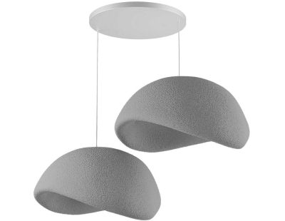 Suspension 2 abats jour Wabi Sabi Driftgrains (Gris)
