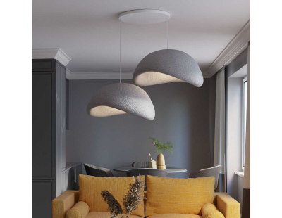 Suspension 2 abats jour Wabi Sabi Driftgrains (Gris)