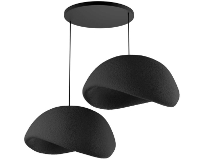 Suspension 2 abats jour Wabi Sabi Driftgrains (Noir)