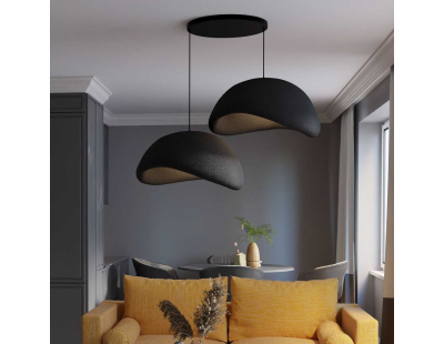 Suspension 2 abats jour Wabi Sabi Driftgrains (Noir)