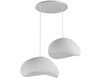 Suspension 2 abats jour Wabi Sabi Grainbeams (Blanc)