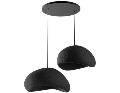 Suspension 2 abats jour Wabi Sabi Grainbeams (Noir)