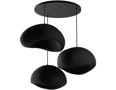 Suspension 3 abats jour Wabi Sabi Haze & Hues (Noir)