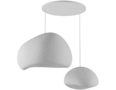 Suspension 2 abats jour Wabi Sabi Rawbends (Blanc)