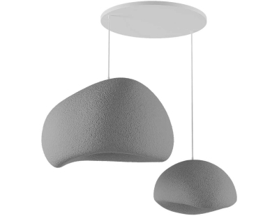 Suspension 2 abats jour Wabi Sabi Rawbends (Gris)