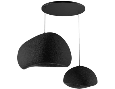 Suspension 2 abats jour Wabi Sabi Rawbends (Noir)