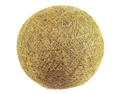Suspension boule colorée 30 cm (Moutarde)