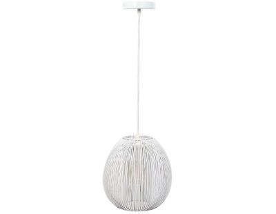 Suspension boule filaire 26 cm Maia (Blanc)