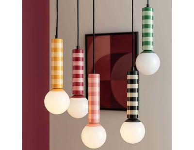 Suspension en méral bicolore Rayado (Rose)