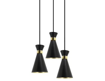 Suspension en métal et cuivre