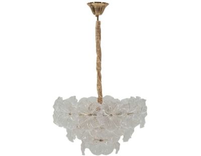 Suspension en métal et verre Ibiscus 47 x 73 cm