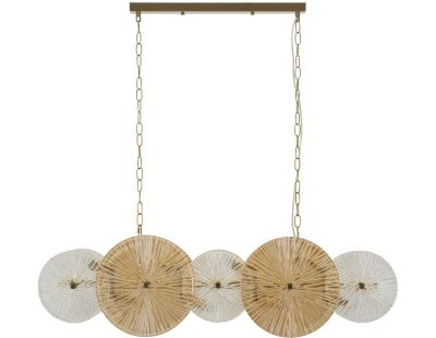 Suspension en métal et verre 100 x 23 x 94 cm Osaka
