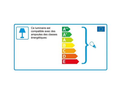 Suspension à poulie en verre ambré