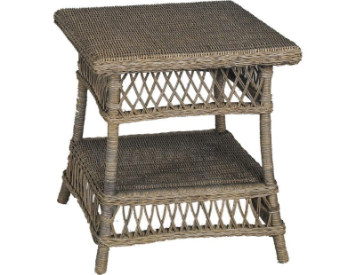 Table d'appoint Polo en rotin gris