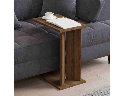 Table d'appoint en aggloméré Lun (Noyer)