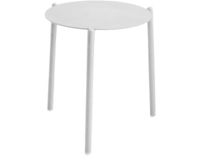Table d'appoint de jardin plateau céramique Ambiance (Blanc)