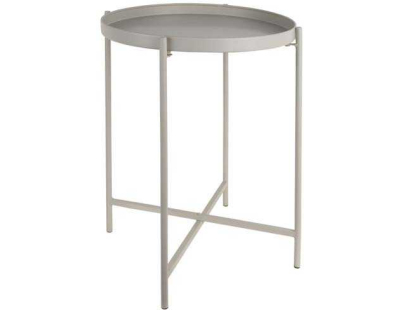 Table d'appoint en métal Meseta (Gris)