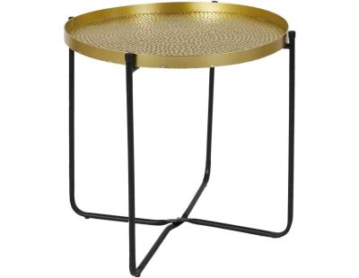 Table d'appoint en métal martelé Alia 50 cm