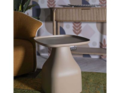 Table d'appoint en plastique Gea 48 x 48 x 50 cm (Gris)