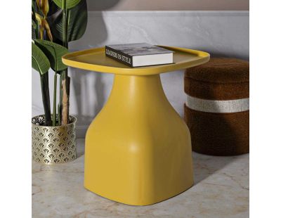 Table d'appoint en plastique Gea 48 x 48 x 50 cm (Jaune)