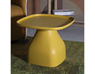 Table d'appoint en plastique Gea 48 x 48 x 38 cm (Jaune)