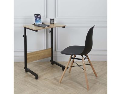 Table d'appoint à roulettes hauteur réglable Clayton