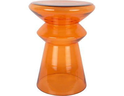 Table d'appoint en verre Amarre (Orange)
