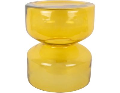 Table d'appoint en verre Doble (Jaune)