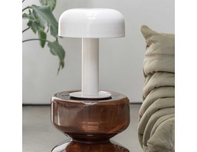 Table d'appoint en verre Doble (Marron)