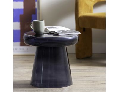 Table d'appoint en verre coloré Simpleza (Gris)