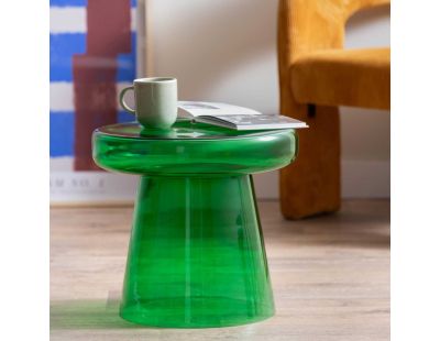 Table d'appoint en verre coloré Simpleza (Vert)