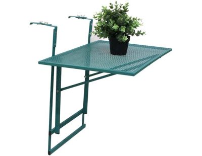 Table de balcon pliable en métal Lina (Vert)
