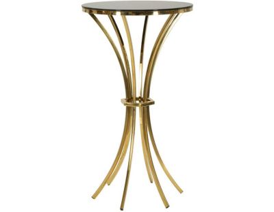 Table de bar en métal et verre Shanty 60 x 108 cm