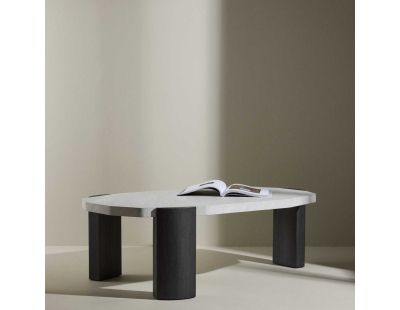 Table basse 125 x 71 cm Kres (Gris, Marron)