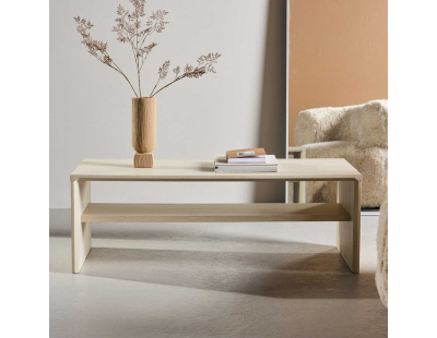 Table basse en MDF Telemarket 110 x 50 x 38 cm (Blanc)