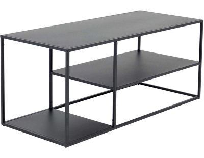 Table basse en acier 120 x 50 cm Staal (Noir)