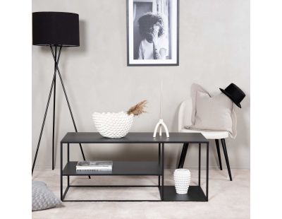Table basse en acier 120 x 50 cm Staal (Noir)