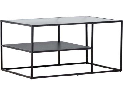 Table basse en acier et verre Campinas