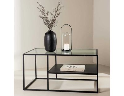 Table basse en acier et verre Campinas