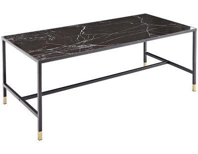 Table basse en acier et verre Dipp