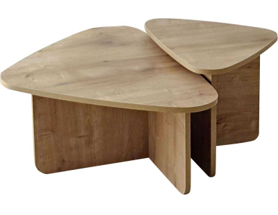 Table basse en aggloméré Ballare Set (Chêne)